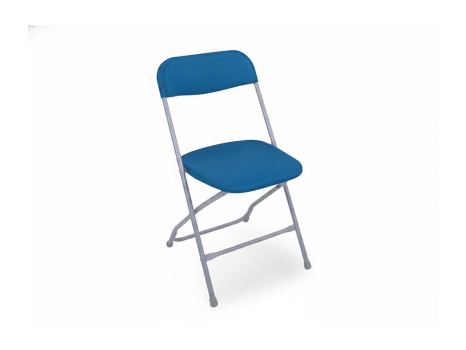 Blue folding chair